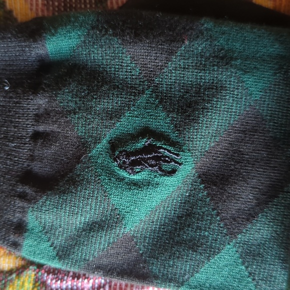 Polo by Ralph Lauren Men's Black and Dark Green Socks - Picture 4 of 7